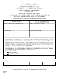 Document preview: Formulario IMM-32A Autorizacion De Inscripcion En El Sistema De Informacion Sobre Vacunacion De Nueva Jersey - New Jersey (Spanish)