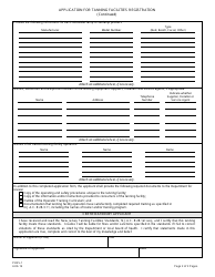 Form PHSS-1 Application for Tanning Facilities Registration - New Jersey, Page 2