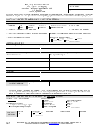 Form REG-15 &quot;Application to Amend a New Jersey Vital Record/Application for a Certified Copy of Amended Record&quot; - New Jersey, Page 2