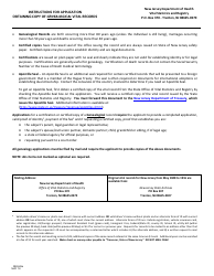 Form REG-28A Application for a Genealogical Certification or Certified Copy of a Vital Record - New Jersey, Page 2