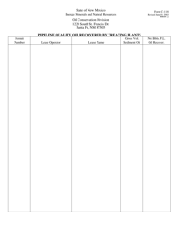 Form C-118 &quot;Treating Plant Operator's Monthly Report&quot; - New Mexico, Page 2
