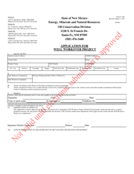 Form C-140 &quot;Application for Well Workover Project&quot; - New Mexico