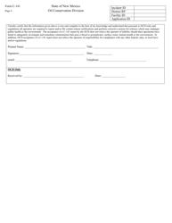 Form C-141 &quot;Release Notification&quot; - New Mexico, Page 4