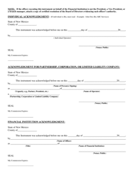 Form O &amp; G CBA Assignment of Cash Collateral Deposit - New Mexico, Page 2