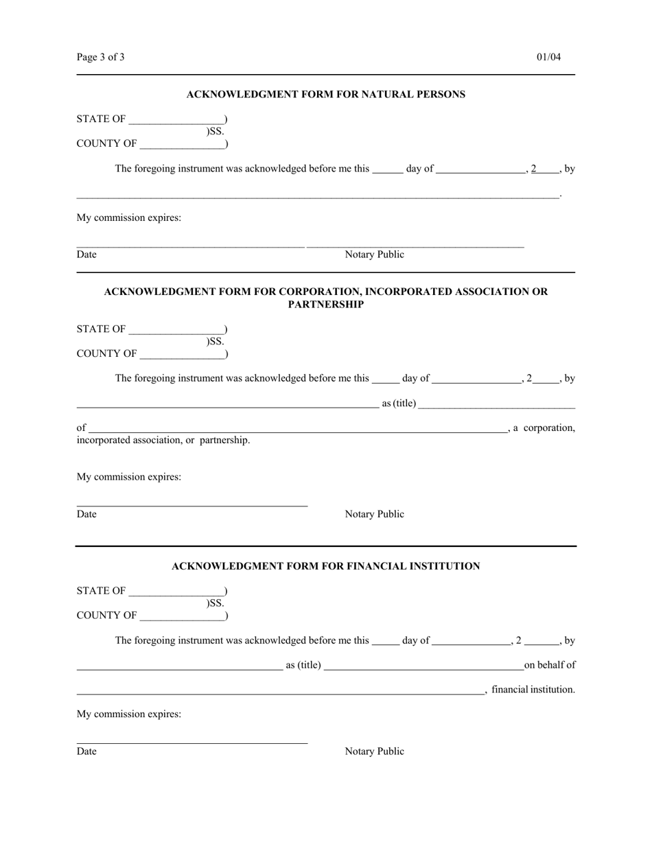 Cash Bond for Waste Management Facilities - New Mexico, Page 3