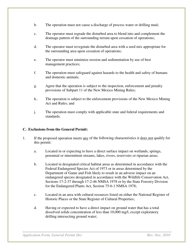 General Mining Permit Application for Dry Conditions - New Mexico, Page 2
