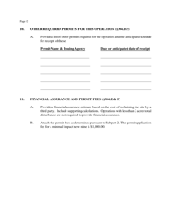 Subpart 3 Minimal Impact New Mining Permit Application - New Mexico, Page 12