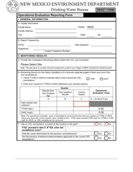 Document preview: Operational Evaluation Reporting Form - New Mexico