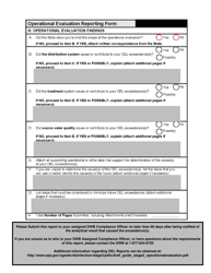 Operational Evaluation Reporting Form - New Mexico, Page 2