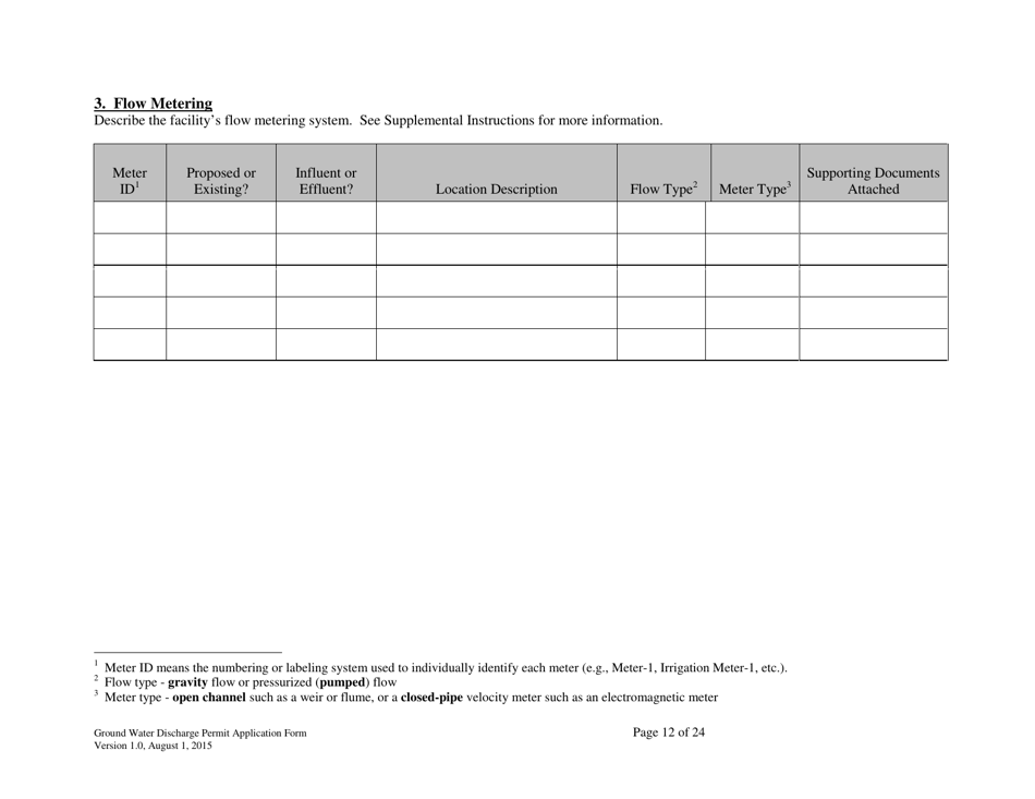 Ground Water Discharge Permit Application - New Mexico, Page 12
