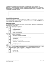 Ground Water Discharge Permit Application - New Mexico, Page 2