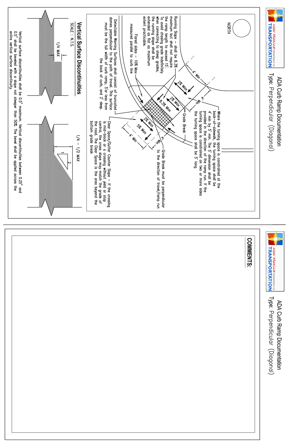 Ada Curb Ramp Documentation - New Mexico, Page 12