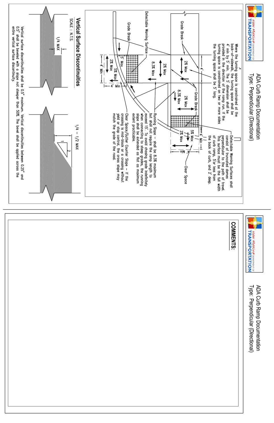 Ada Curb Ramp Documentation - New Mexico, Page 16