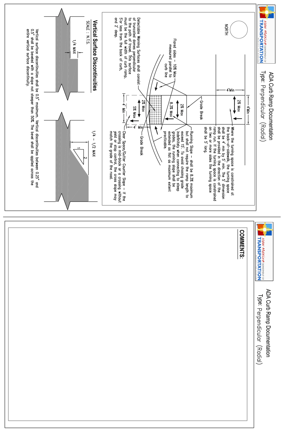 Ada Curb Ramp Documentation - New Mexico, Page 18