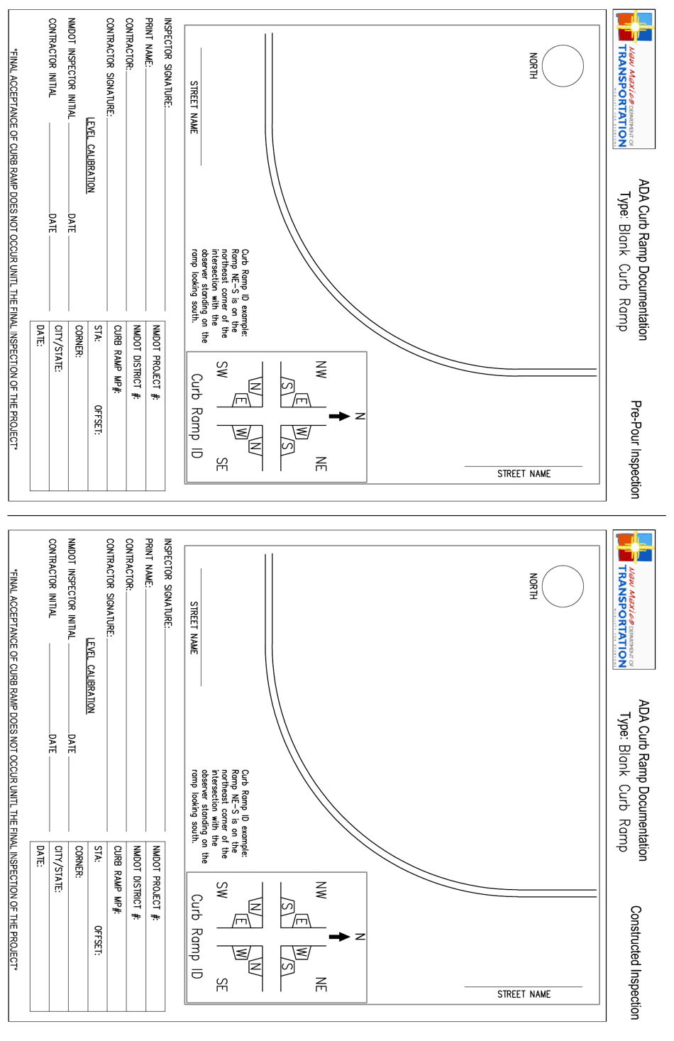 Ada Curb Ramp Documentation - New Mexico, Page 22
