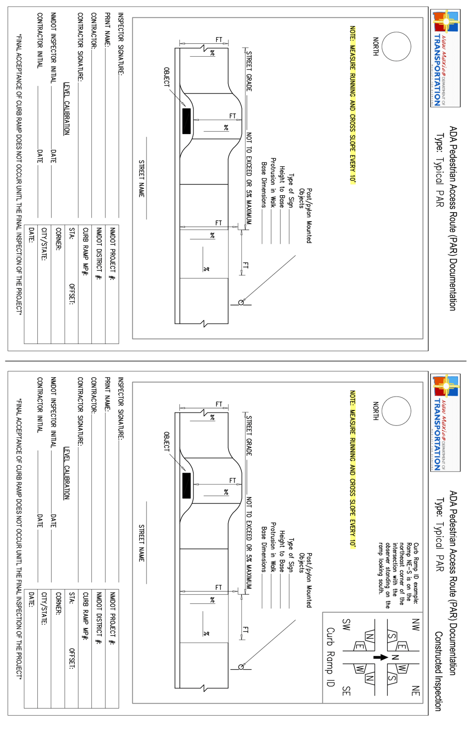 Ada Curb Ramp Documentation - New Mexico, Page 23
