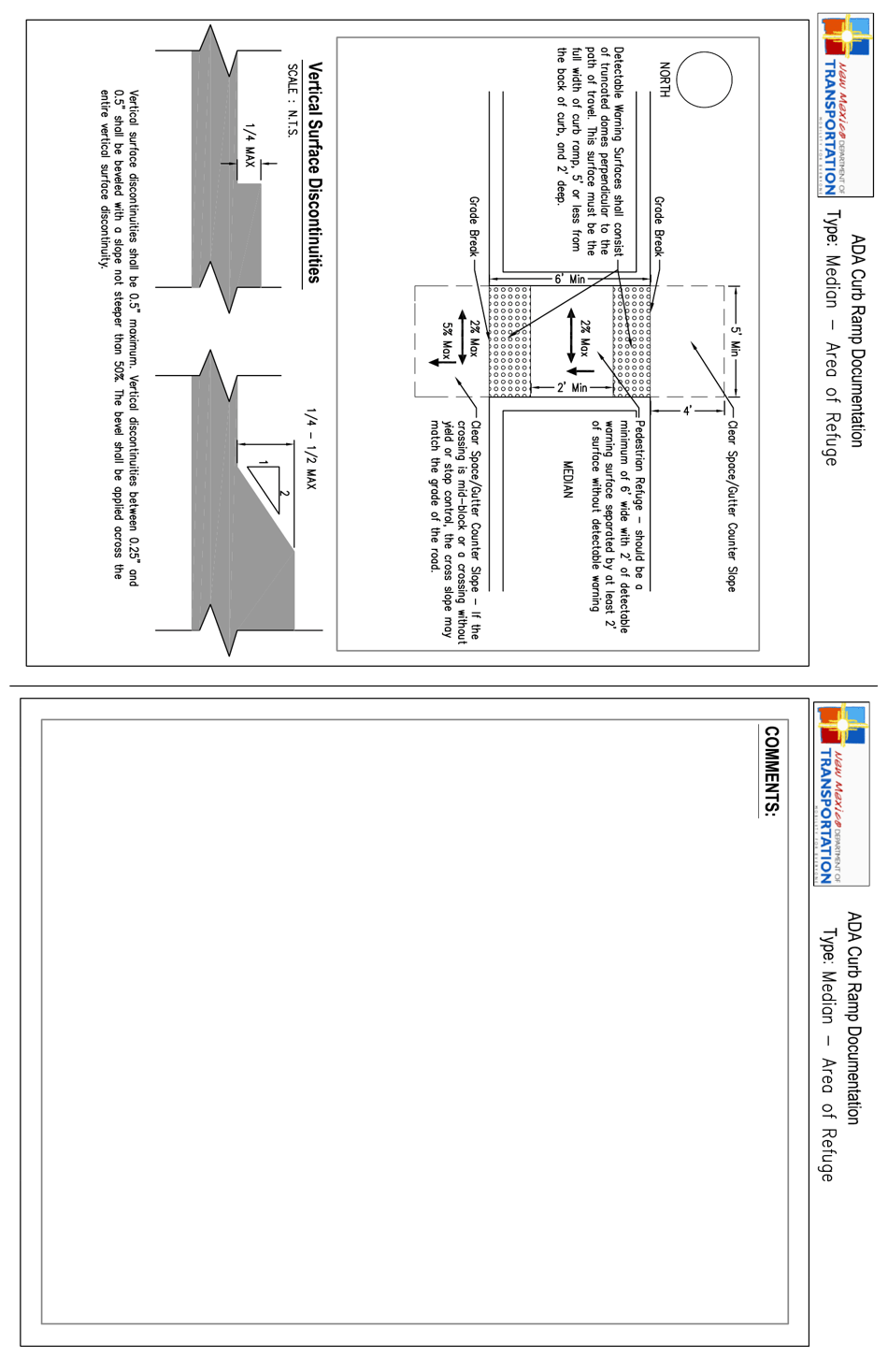 Ada Curb Ramp Documentation - New Mexico, Page 2