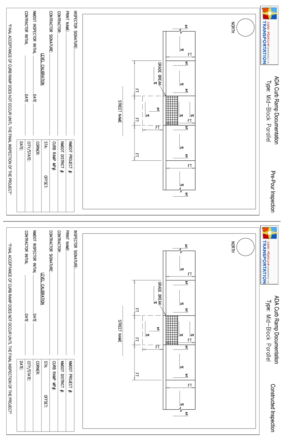 Ada Curb Ramp Documentation - New Mexico, Page 3