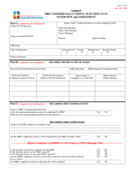 Form A-1239 &quot;Dbe Commercially Useful Function (Cuf) Interview and Assessment&quot; - New Mexico