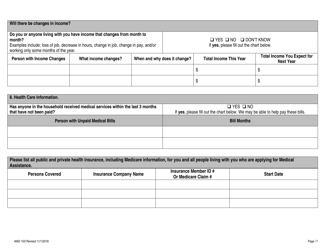 Form MAD100 Application for Medical Assistance - New Mexico, Page 7