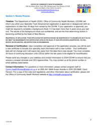 Community Health Worker State Certification Specialty Track Advanced Application - New Mexico, Page 2