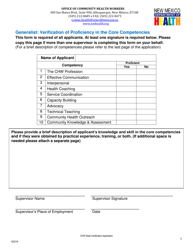 Community Health Workers State Certification Application - New Mexico, Page 5