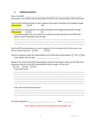 Mi via Self-directed Waiver: Consultant Services Employer of Record Questionnaire - New Mexico, Page 4