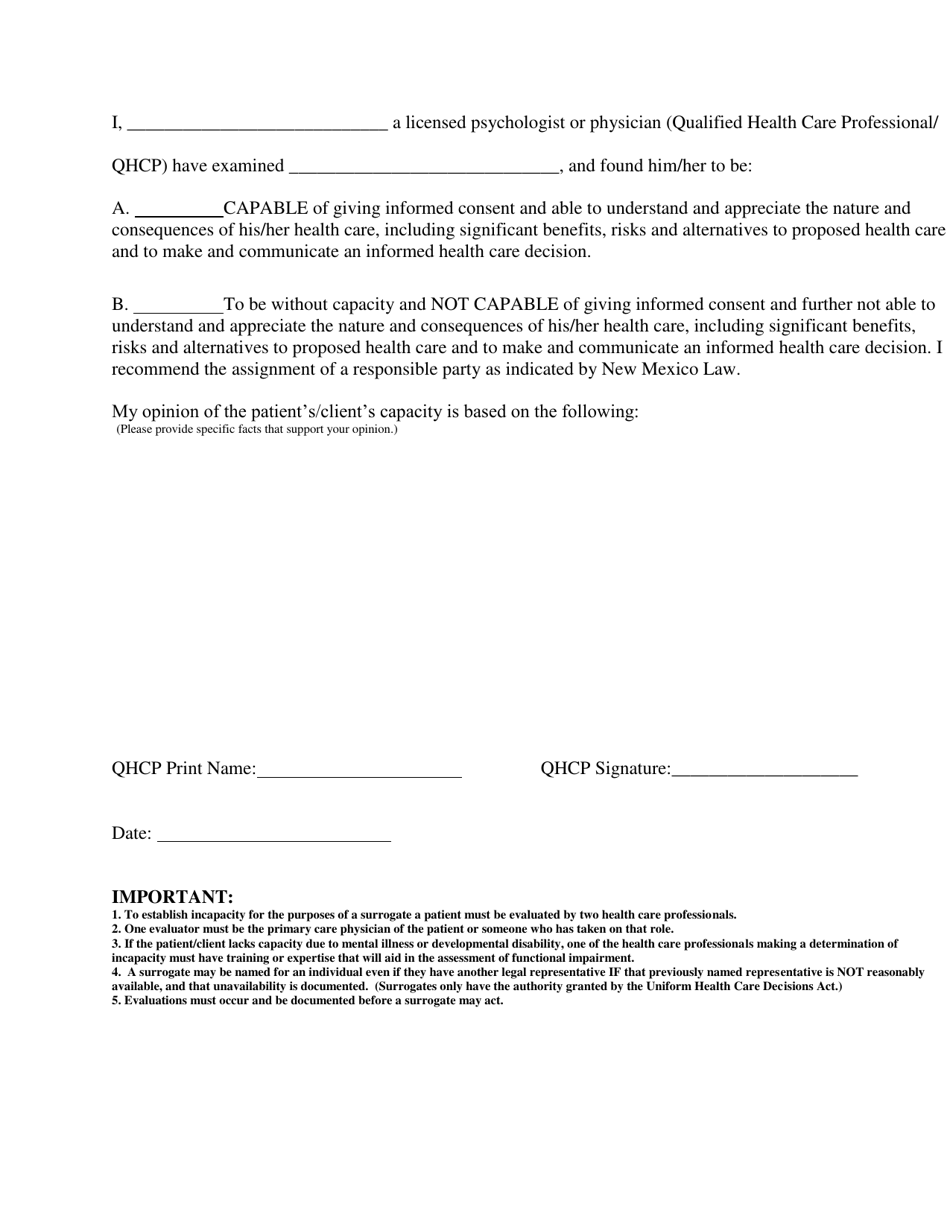 The Uniform Health Care Decisions Act - New Mexico, Page 3