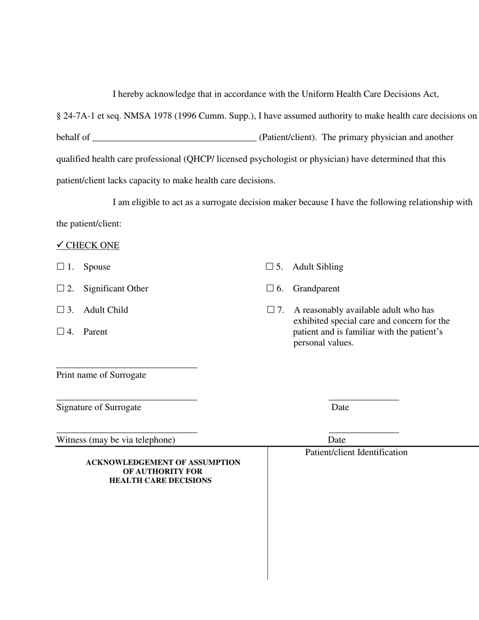 The Uniform Health Care Decisions Act - New Mexico, Page 4