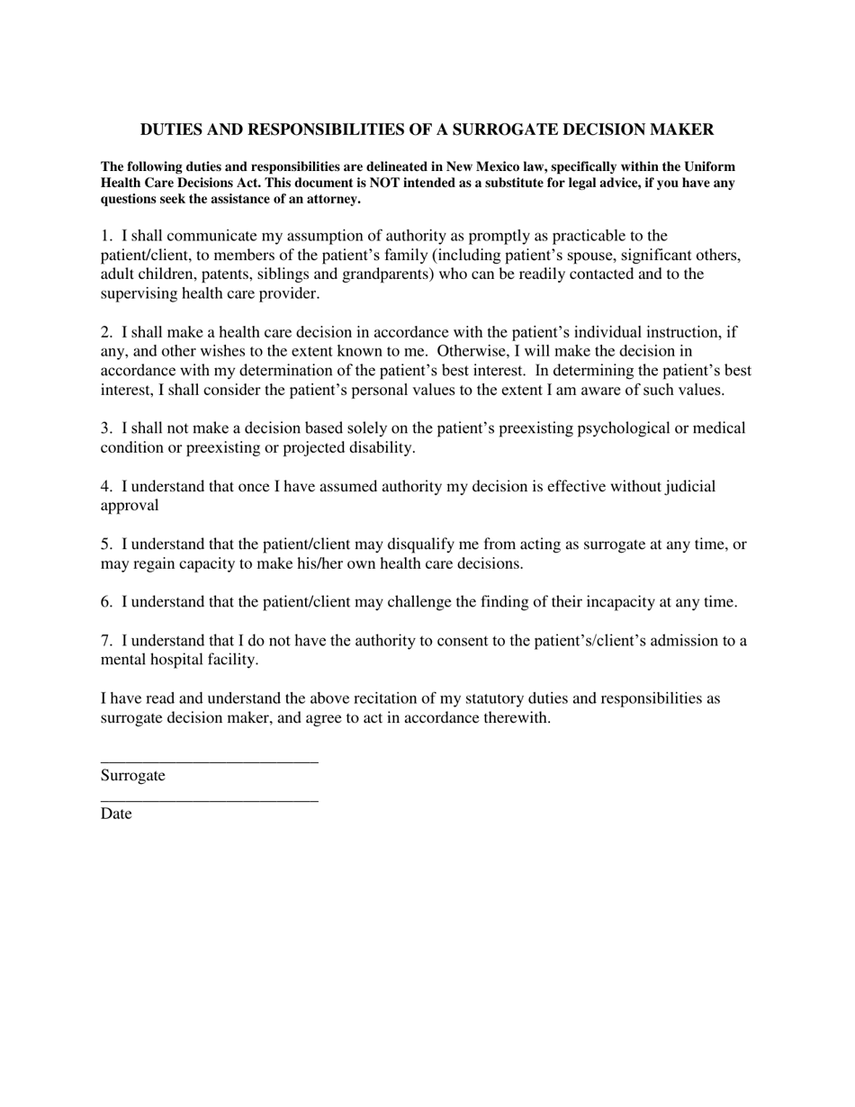 The Uniform Health Care Decisions Act - New Mexico, Page 5