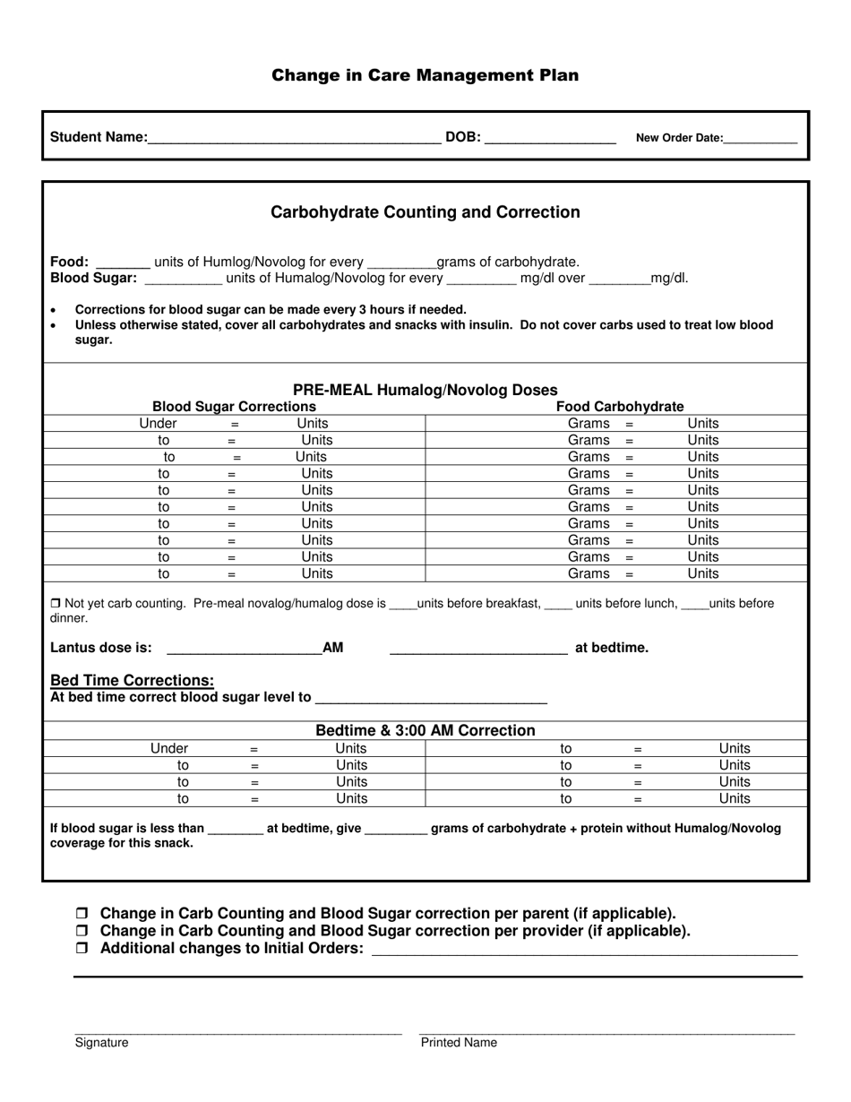 Diabetes Medical Management Plan - New Mexico, Page 5