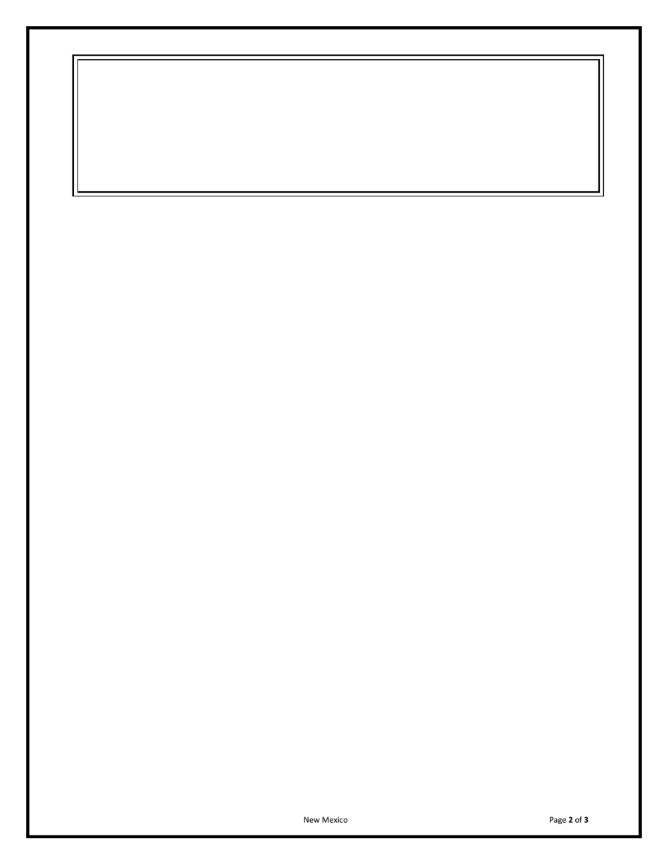 Parent Authorization for Over-the-Counter Medication or Short Term Prescription Medication (Taken Less Than 14 Days) - New Mexico, Page 2