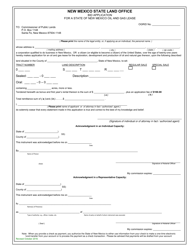 Bid Application Lease Sale Form - New Mexico, Page 2