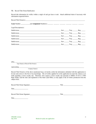Application for Reduced Royalty Rate for Oil Wells - New Mexico, Page 3