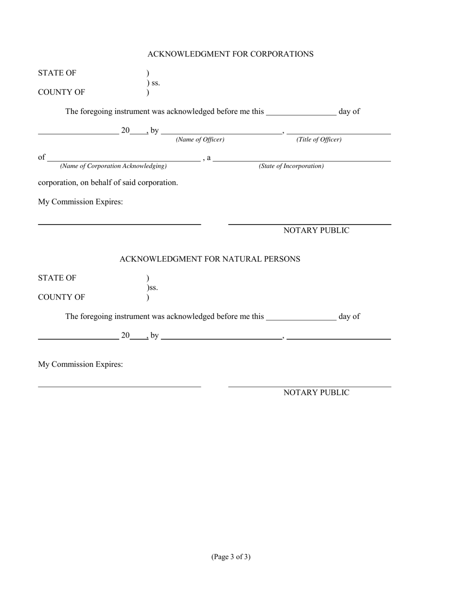 Right-Of-Way Easement Application - New Mexico, Page 3