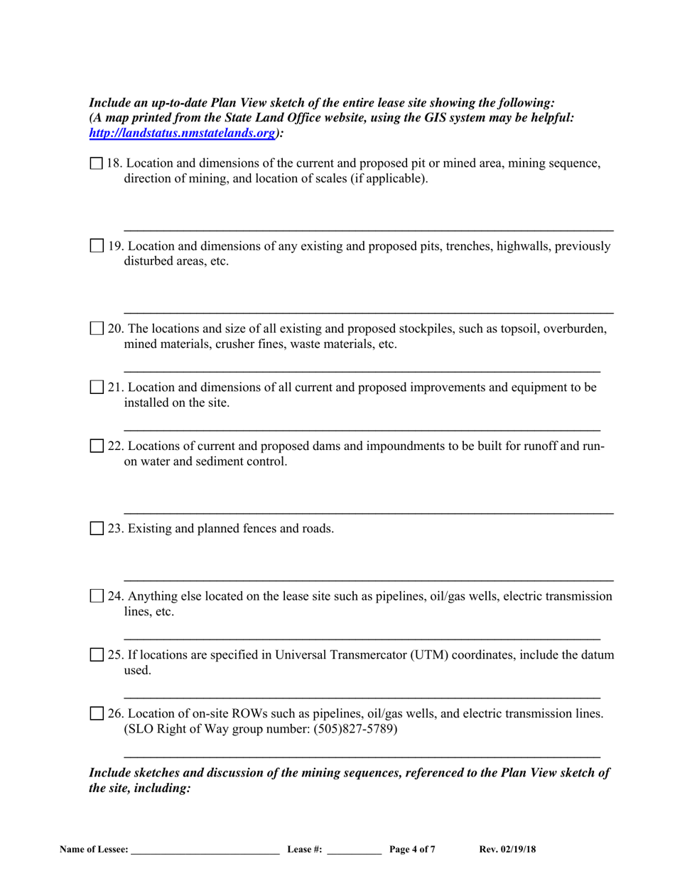 Mine Operation Plan (Mop) - New Mexico, Page 4