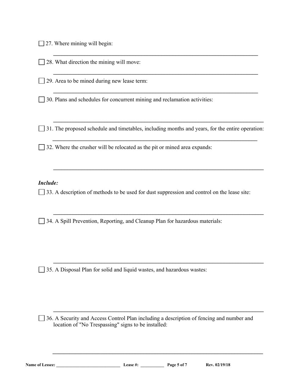 Mine Operation Plan (Mop) - New Mexico, Page 5