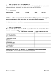 Application for Water Monitoring Easement - New Mexico, Page 2
