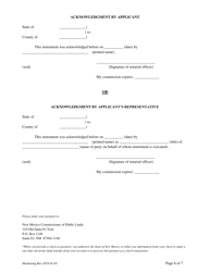 Application for Water Monitoring Easement - New Mexico, Page 6