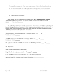Application to Sublease - New Mexico, Page 2