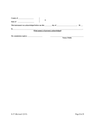 Form S-37 Agricultural Lease Assignment - New Mexico, Page 2