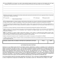 Form FSI302 Application for Retail Food Store License - Article 28-a - New York, Page 2