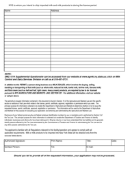 Form DMC-1514 Application for Permit to Ship Milk or Milk Products Into New York State - New York, Page 3