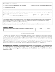 Form FSI-417 Application for Feed Manufacturing License - Article 8 - New York, Page 2