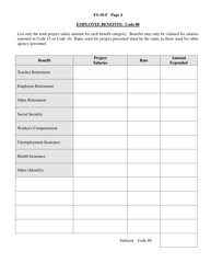 Form FS-10-F Final Expenditure Report for a Federal or State Project - Long Form - New York, Page 4