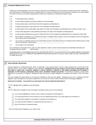 Landscape Architect Form 5 Application for Limited Permit for Non-resident Landscape Architect - New York, Page 3