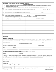 Medicine Form 4 Verification of Professional Practice of Medicine in Another Jurisdiction - New York, Page 2