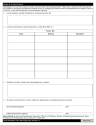 Nurse Practitioner Form 4NP Verification of Collaborative Agreement and Practice Protocol - New York, Page 2