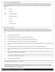 Clinical Nurse Specialist Form 1 Application for a Clinical Nurse Specialist Certificate - New York, Page 3