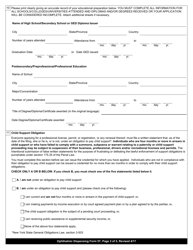 Ophthalmic Dispensing Form 5T Application for Trainee Permit - New York, Page 2